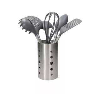 Set 7 pezzi Acciaio Inox e Grigio