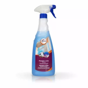 Spray Detergente per Vetro e Plexiglas - Pulizia Profonda e Senza Aloni - 750ml