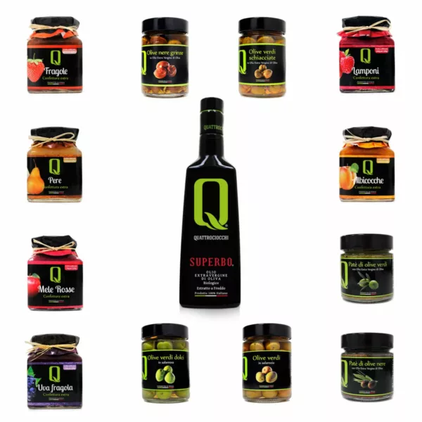 Set Bio Quattrociocchi | 12 pezzi + Olio Superbo
