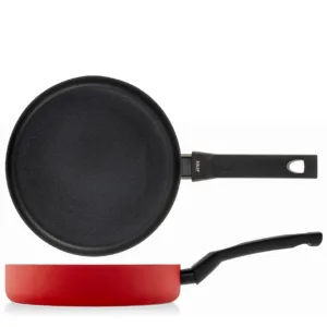 FLAME ROSSO ANTIADERENTE SET 2 PADELLE CM 22/24